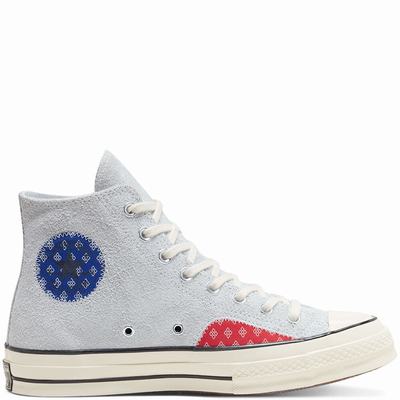 Férfi Converse Twisted Prep Chuck 70 Magasszárú Cipő CO0867421 Szürke/Kék